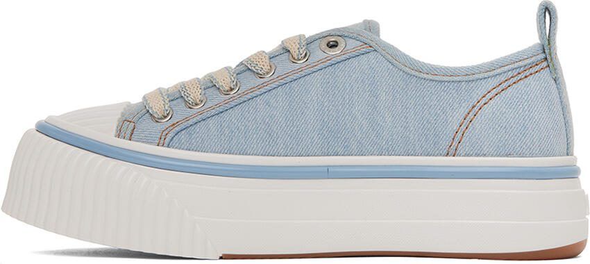 AMI Alexandre Mattiussi Blue Ami 1980 Platform Sneakers - Picture 3