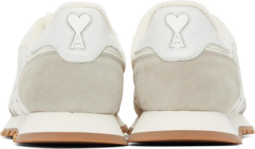 AMI Alexandre Mattiussi Off-White  Gray New Running Sneakers