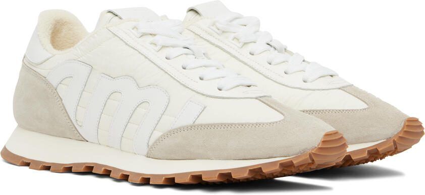 AMI Alexandre Mattiussi Off-White  Gray New Running Sneakers - Picture 2