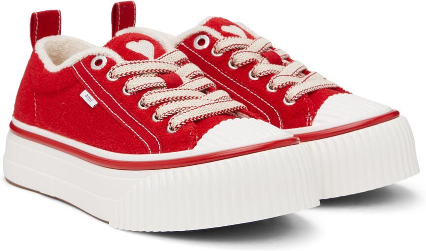 AMI Alexandre Mattiussi Red Ami 1980 Sneakers - Picture 2