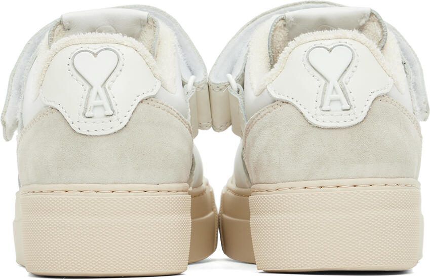 AMI Alexandre Mattiussi White Ami de Cœur Platform Sneakers