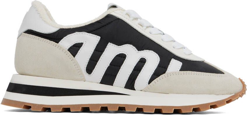 AMI Alexandre Mattiussi Black  Off-White Ami de Cœur Rush Sneakers