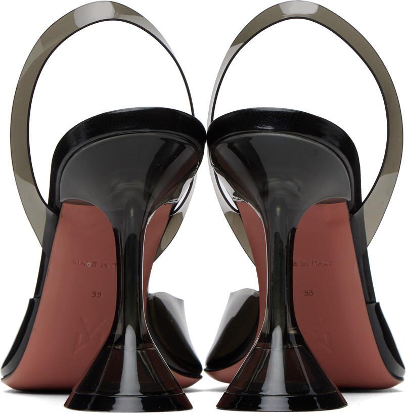 Amina Muaddi Black Holli Heels