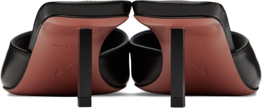 Amina Muaddi Black Laura Heeled Sandals - Picture 2
