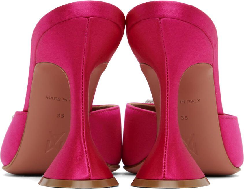 Amina Muaddi Pink Begum Mules