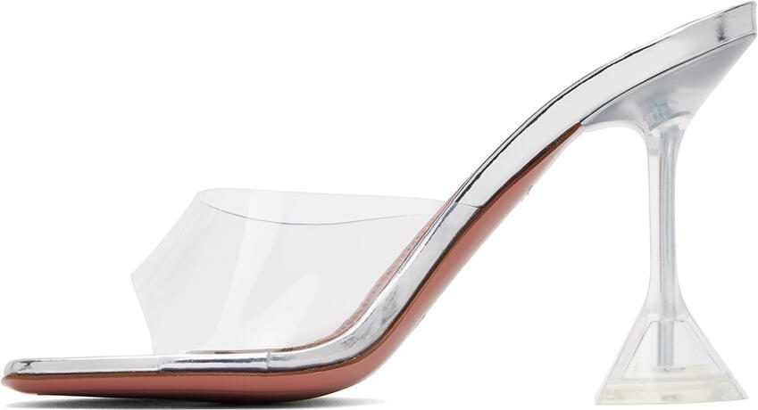Amina Muaddi Transparent Lupita Glass Slippers - Picture 3