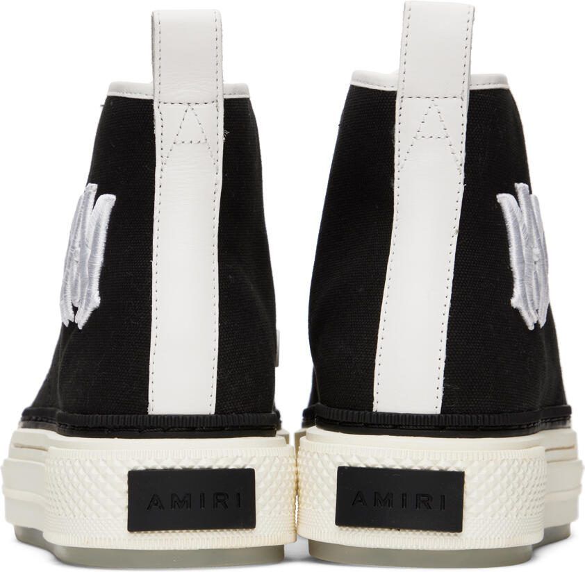 AMIRI Black  White Court Hi Sneakers