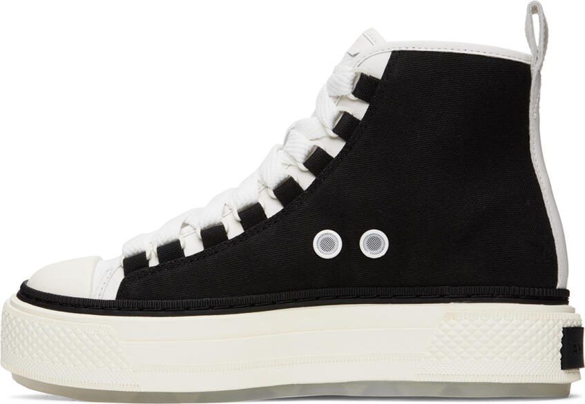 AMIRI Black  White Court Hi Sneakers - Picture 3