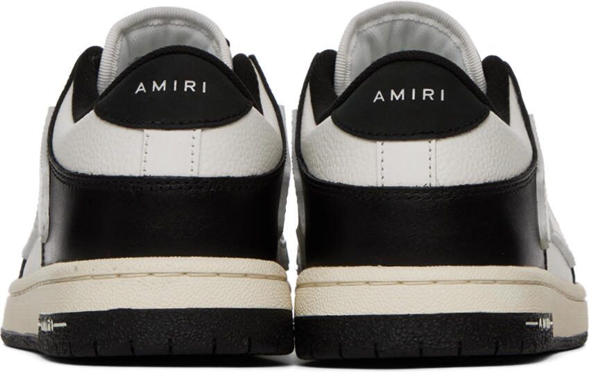 AMIRI Black  White Skel Top Low Sneakers - Picture 2