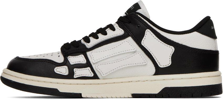 AMIRI Black  White Skel Top Low Sneakers - Picture 5