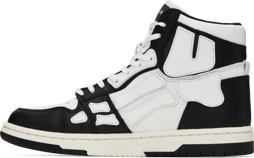 AMIRI Black  White Skel Top Hi Sneakers - Picture 3