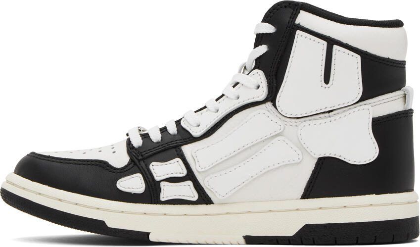 AMIRI Black  White Skel Top Hi Sneakers - Picture 3
