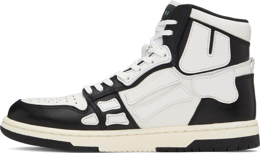 AMIRI Black  White Skel Top Hi Sneakers - Picture 3