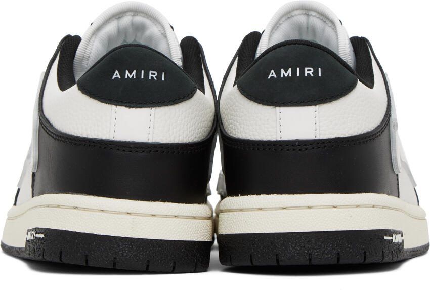 AMIRI Black  White Skel Top Low Sneakers