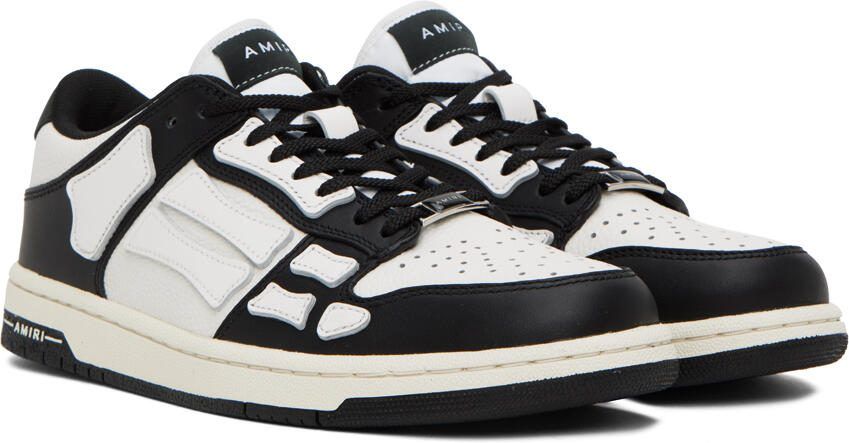 AMIRI Black  White Skel Top Low Sneakers - Picture 3