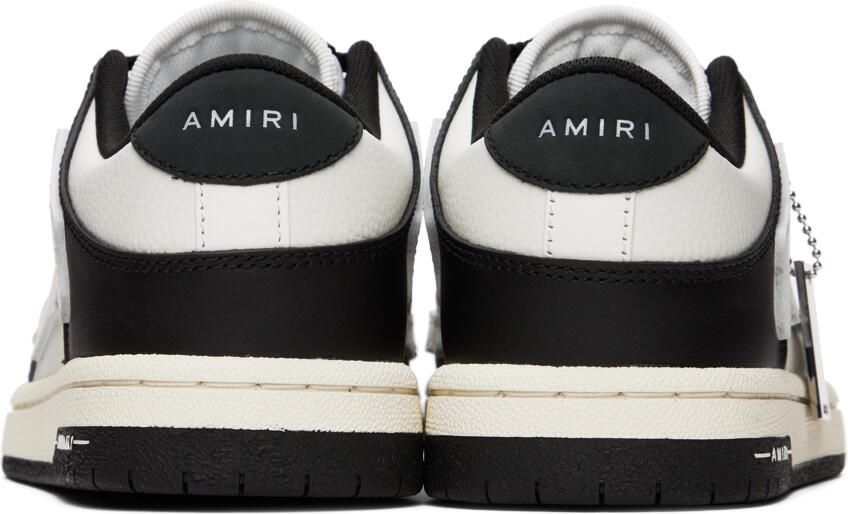 AMIRI Black  White Skel Top Low Sneakers