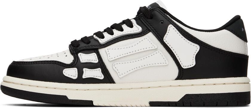 AMIRI Black  White Skel Top Low Sneakers - Picture 3
