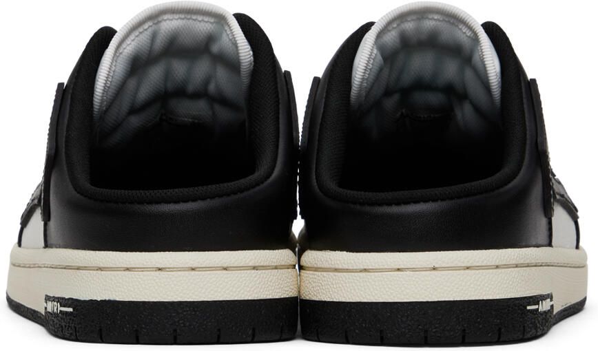 AMIRI Black  White Skel Top Mules