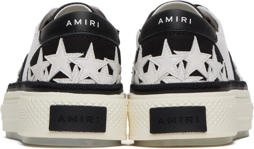 AMIRI Black  White Stars Court Sneakers