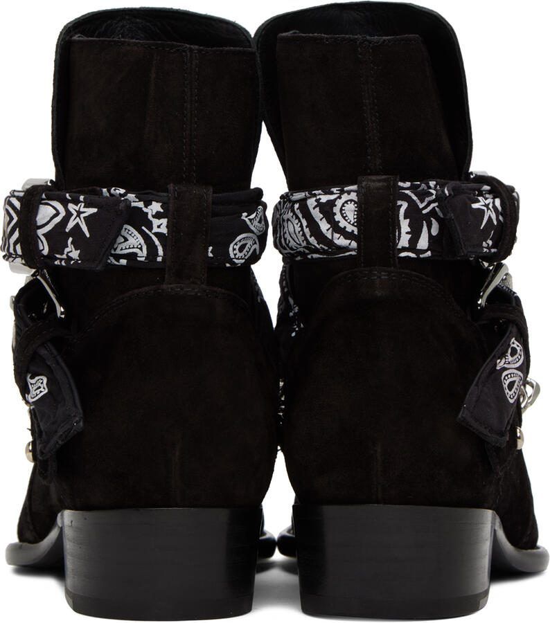 AMIRI Black Bandana Boots