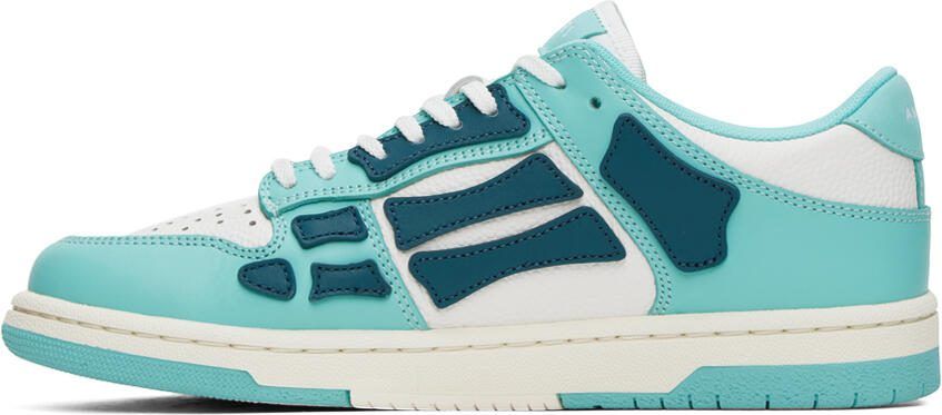 AMIRI Blue  White Skel Top Low Sneakers - Picture 5
