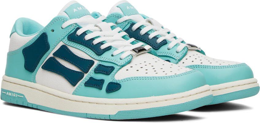 AMIRI Blue  White Skel Top Low Sneakers - Picture 4