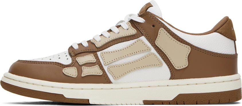 AMIRI Brown  Off-White Skel Top Low Sneakers - Picture 3
