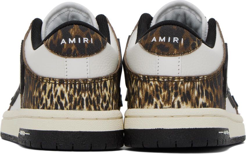 AMIRI Brown  White Skel Top Low Sneakers
