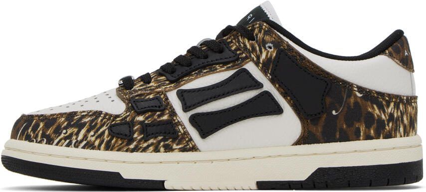 AMIRI Brown  White Skel Top Low Sneakers - Picture 3