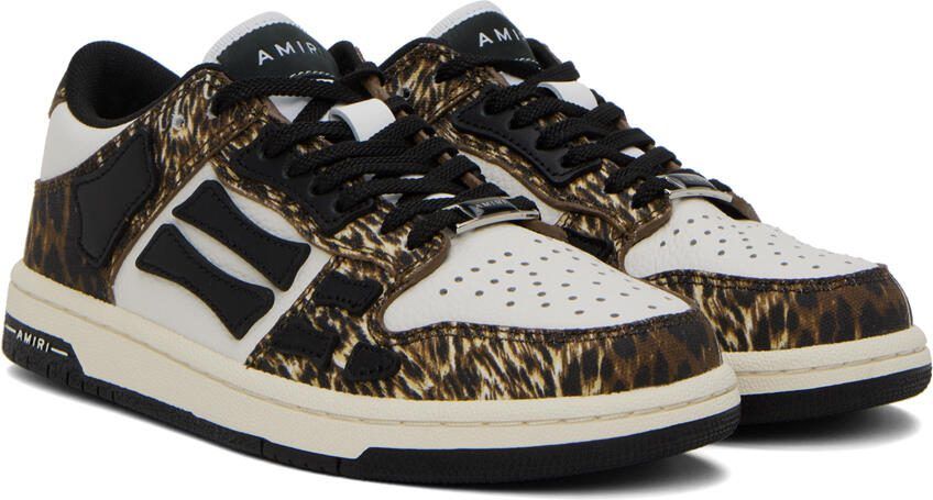 AMIRI Brown  White Skel Top Low Sneakers - Picture 2