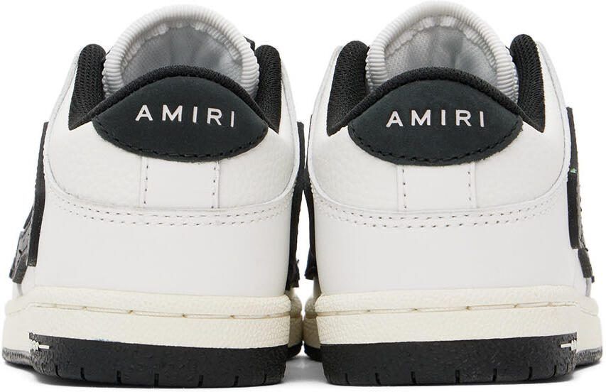 AMIRI Kids Black  White Skel Sneakers