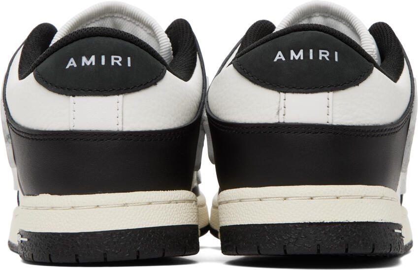 AMIRI Kids Black  White Skel Sneakers