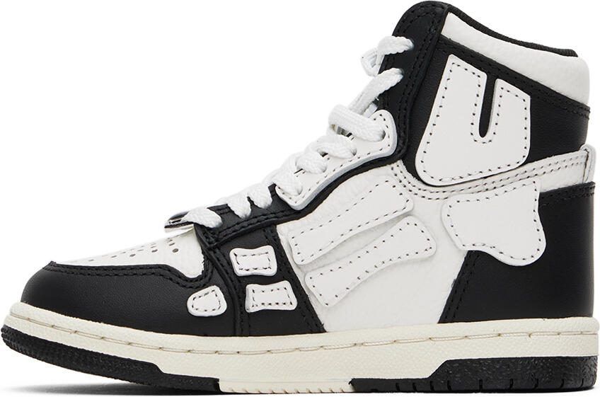 AMIRI Kids Black  White Skel Top High Sneakers - Picture 2