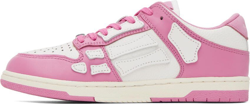 AMIRI Kids Pink  White Skel Sneakers - Picture 3