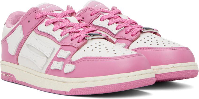AMIRI Kids Pink  White Skel Sneakers - Picture 2
