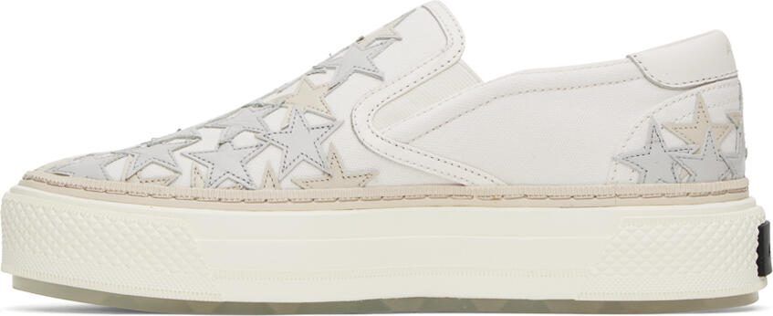 AMIRI Off-White Stars Court Slip-On Sneakers - Picture 3