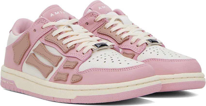 AMIRI Pink Skel Top Low Sneakers - Picture 2