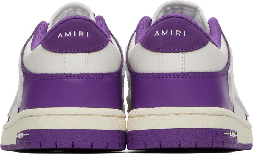 AMIRI Purple  White Skel Low Sneakers