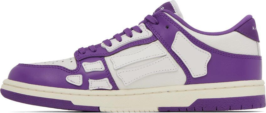 AMIRI Purple  White Skel Low Sneakers - Picture 3