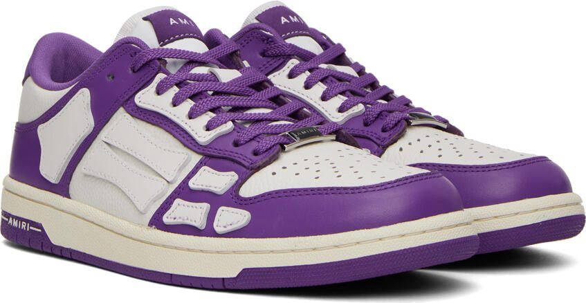 AMIRI Purple  White Skel Low Sneakers - Picture 2
