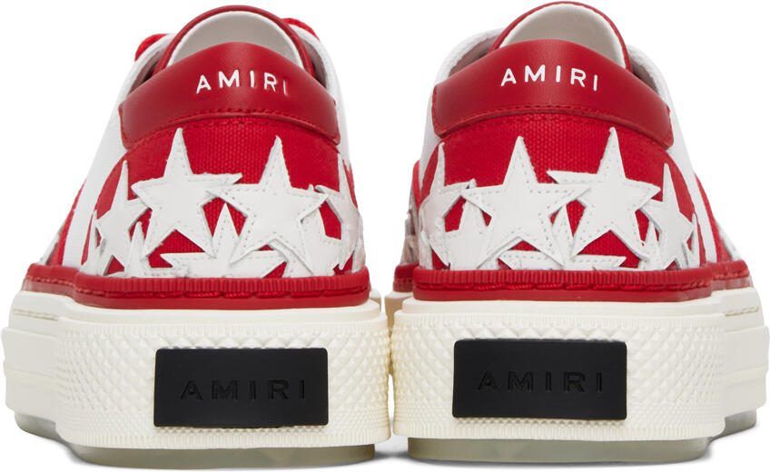 AMIRI Red  White Stars Court Sneakers