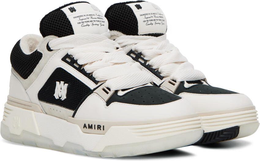 AMIRI White  Black MA-1 Sneakers - Picture 2