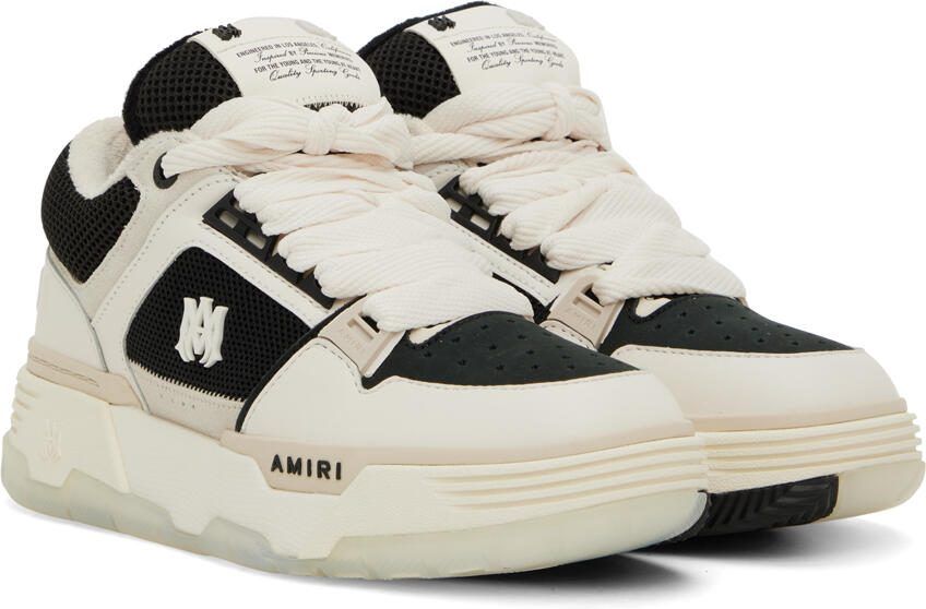 AMIRI White  Black MA-1 Sneakers - Picture 2