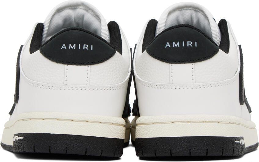 AMIRI White  Black Skel Top Low Sneakers