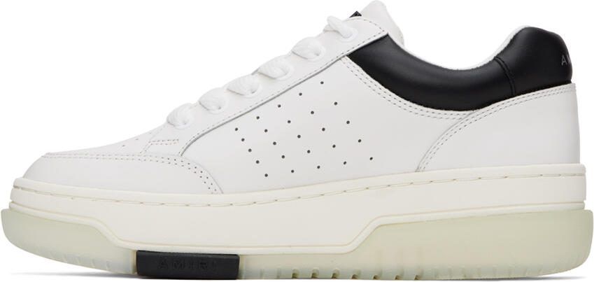 AMIRI White  Black Stadium Low Sneakers - Picture 3