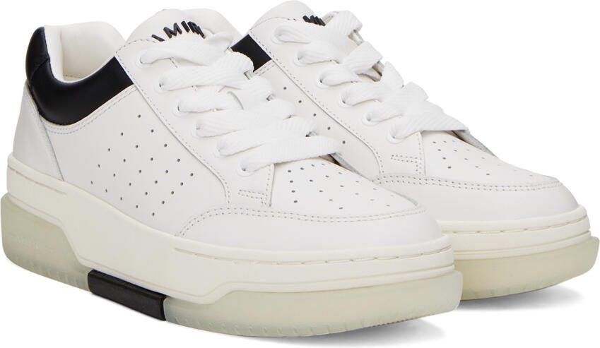 AMIRI White  Black Stadium Low Sneakers - Picture 2
