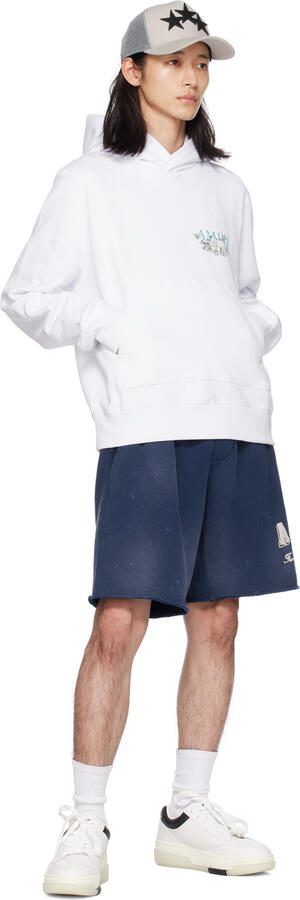 AMIRI White  Black Stadium Low Sneakers - Picture 4