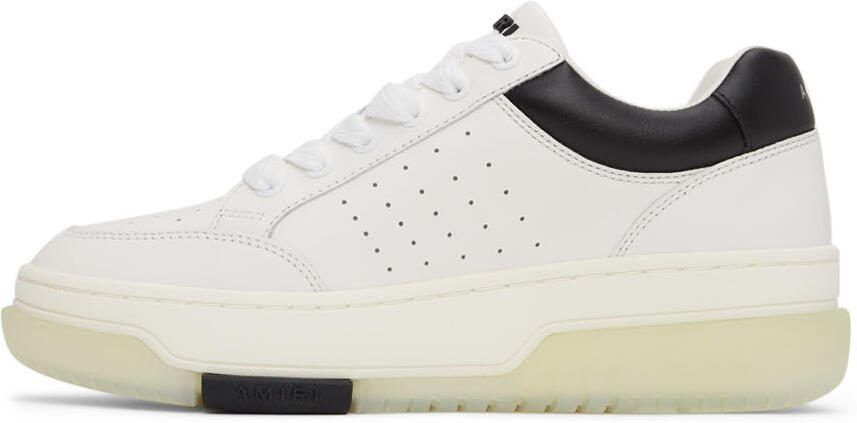 AMIRI White  Black Stadium Low Sneakers - Picture 4