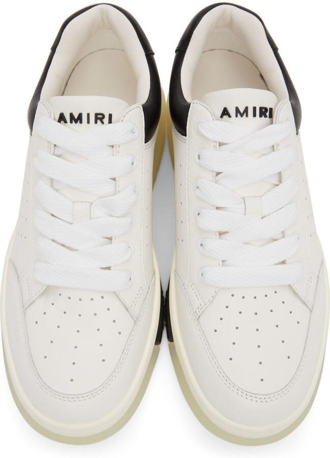 AMIRI White  Black Stadium Low Sneakers