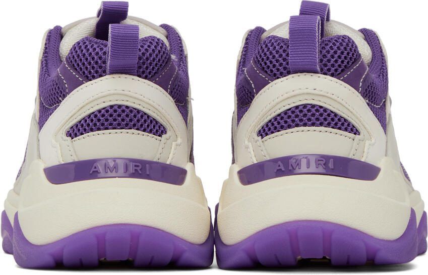 AMIRI White  Purple Bone Runner Sneakers